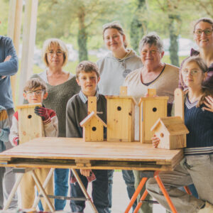 Nichoir terminé en bois recyclé atelier nichoir palettes