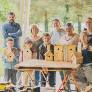 Nichoir terminé en bois recyclé atelier nichoir palettes