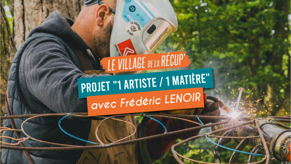 Frédéric Lenoir, sculpteur-soudeur, dans le cadre du projet 1 artiste 1 matière