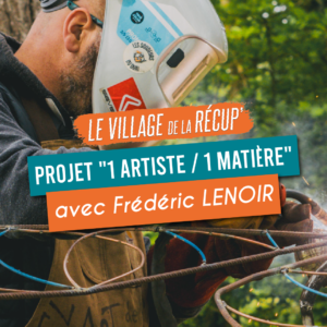 Frédéric Lenoir, sculpteur-soudeur, dans le cadre du projet 1 artiste 1 matière