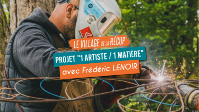 Frédéric Lenoir, sculpteur-soudeur, dans le cadre du projet 1 artiste 1 matière